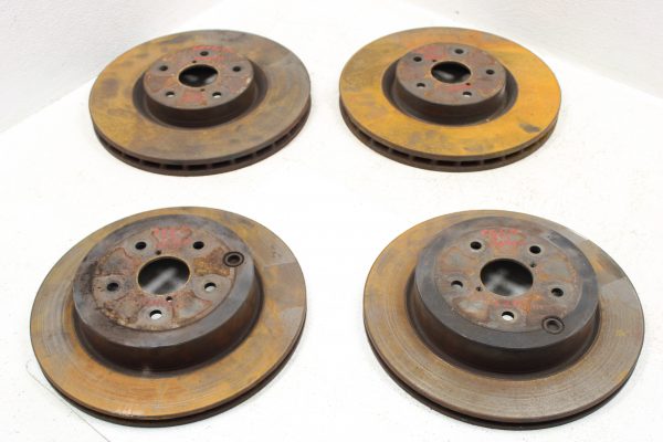 2008-2017 SUBARU WRX STI FRONT AND REAR BREMBO BRAKE ROTORS SET OEM 5X114