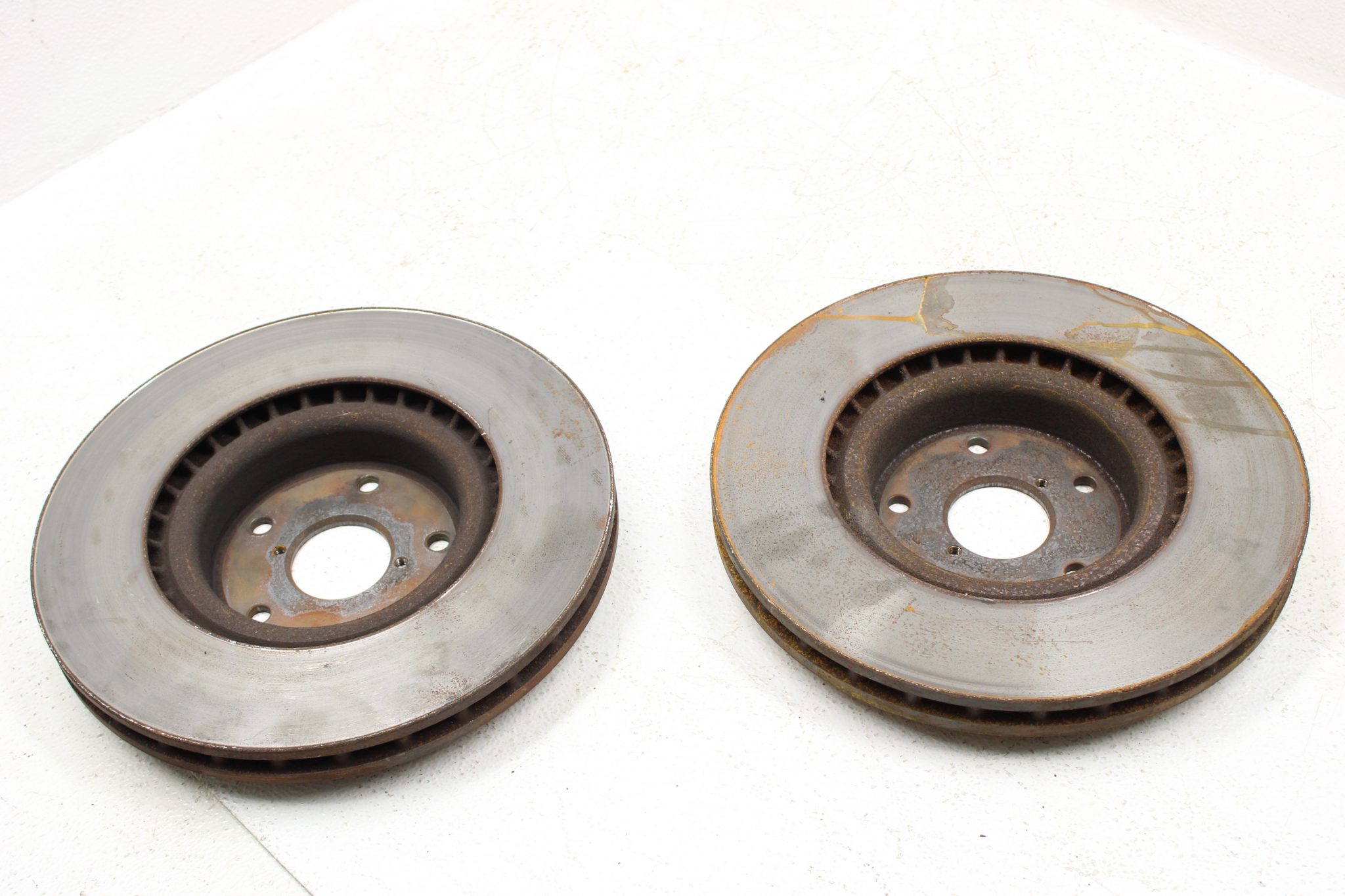 20082017 SUBARU WRX STI FRONT AND REAR BREMBO BRAKE ROTORS SET OEM