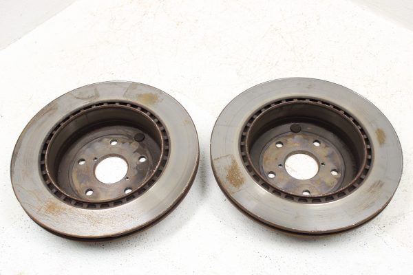 2008-2017 SUBARU WRX STI FRONT AND REAR BREMBO BRAKE ROTORS SET OEM 5X114 - Image 9