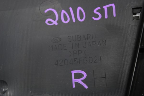 2008-2014 SUBARU WRX & STI FUEL TANK PROTECTOR PLASTIC COVER TRAY SET LH/RH OEM - Image 5
