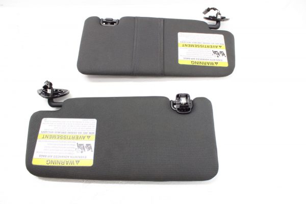 2015-2020 SUBARU WRX & STI SUN VISORS ASSEMBLY SET LH/RH BLACK OEM