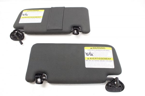 2015-2020 SUBARU WRX & STI SUN VISORS ASSEMBLY SET LH/RH BLACK OEM - Image 2