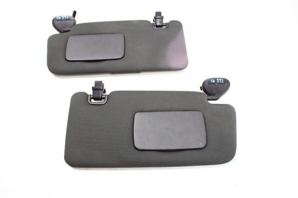 2015-2020 SUBARU WRX & STI SUN VISORS ASSEMBLY SET LH/RH BLACK OEM - Image 3