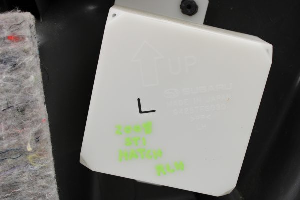 2008-2010 SUBARU WRX & STI HATCH REAR LH DRIVER DOOR CARD ASSEMBLY OEM - Image 8