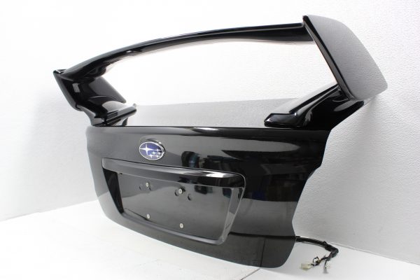2015-2020 SUBARU WRX STI TRUNK LID DECK W/ SPOILER WING BLACK OEM - Image 4