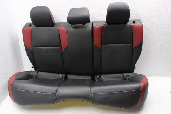 2015-2020 SUBARU WRX STI REAR SEATS UPPER & LOWER SET LEATHER BLACK & RED