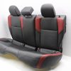 2015-2020 SUBARU WRX STI REAR SEATS UPPER & LOWER SET LEATHER BLACK & RED - Image 2