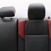 2015-2020 SUBARU WRX STI REAR SEATS UPPER & LOWER SET LEATHER BLACK & RED - Image 3