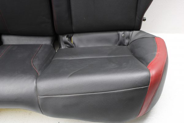 2015-2020 SUBARU WRX STI REAR SEATS UPPER & LOWER SET LEATHER BLACK & RED - Image 5