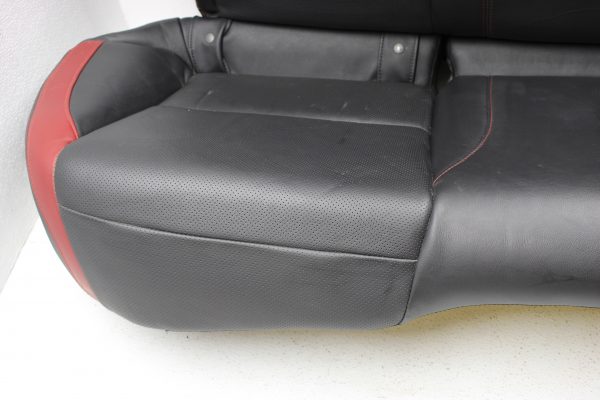 2015-2020 SUBARU WRX STI REAR SEATS UPPER & LOWER SET LEATHER BLACK & RED - Image 8