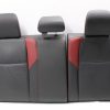 2015-2020 SUBARU WRX STI REAR SEATS UPPER & LOWER SET LEATHER BLACK & RED - Image 9