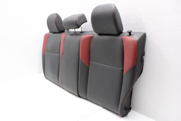 2015-2020 SUBARU WRX STI REAR SEATS UPPER & LOWER SET LEATHER BLACK & RED - Image 10