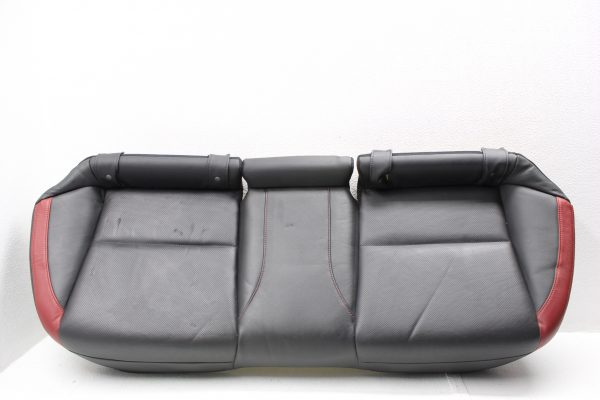 2015-2020 SUBARU WRX STI REAR SEATS UPPER & LOWER SET LEATHER BLACK & RED - Image 11