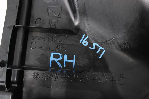 2015-2020 SUBARU WRX & STI LOWER C PANEL PILLAR TRIM SET LH/RH OEM - Image 9