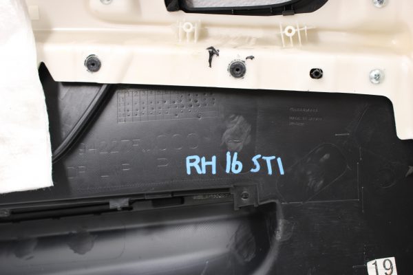 2015-2020 SUBARU WRX STI REAR LEATHER RED STITCH DOOR CARDS LH/RH OEM - Image 6