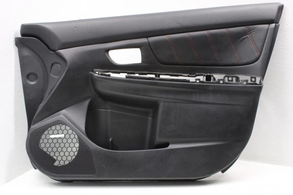 2015-2020 SUABRU WRX STI FRONT RH PASSENGER SIDE LEATHER RED STITCH DOOR CARD