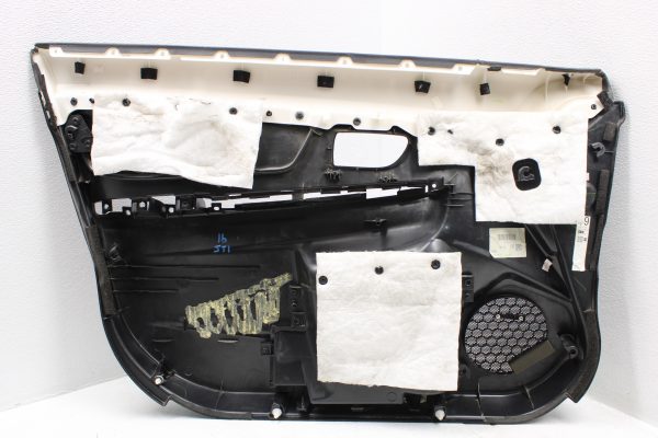 2015-2020 SUABRU WRX STI FRONT RH PASSENGER SIDE LEATHER RED STITCH DOOR CARD - Image 2