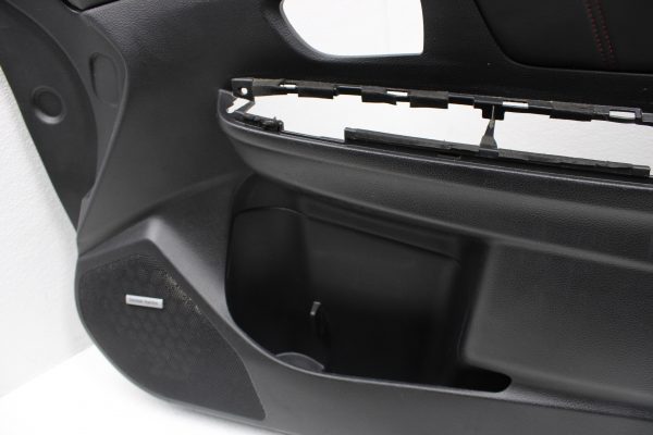 2015-2020 SUABRU WRX STI FRONT RH PASSENGER SIDE LEATHER RED STITCH DOOR CARD - Image 5