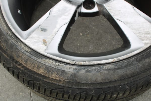 2008-2014 SUBARU WRX STI 5 SPOKE WHEEL OEM 18×8.5+55 5×114 W/ TIRE 245/40/18 - Image 5