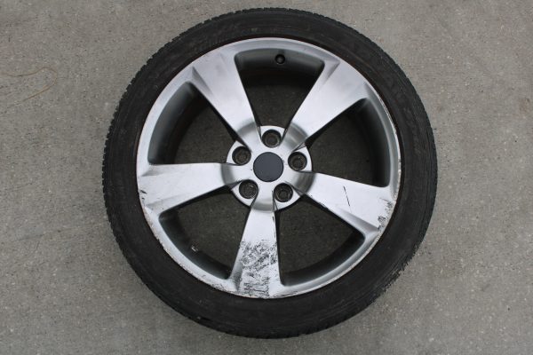 2008-2014 SUBARU WRX STI 5 SPOKE WHEEL OEM 18×8.5+55 5×114 W/ TIRE 245/40/18