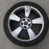 2008-2014 SUBARU WRX STI 5 SPOKE WHEEL OEM 18×8.5+55 5×114 W/ TIRE 245/40/18 - Image 2