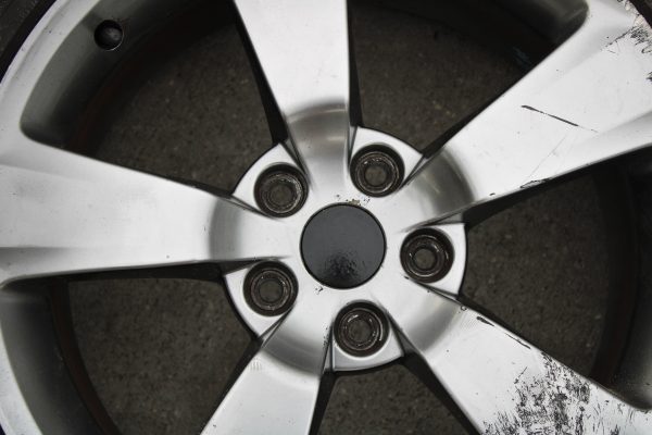 2008-2014 SUBARU WRX STI 5 SPOKE WHEEL OEM 18×8.5+55 5×114 W/ TIRE 245/40/18 - Image 5