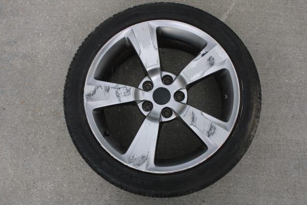 2008-2014 SUBARU WRX STI 5 SPOKE WHEEL OEM 18x8.5+55 5x114 W/ TIRE 245/40/18
