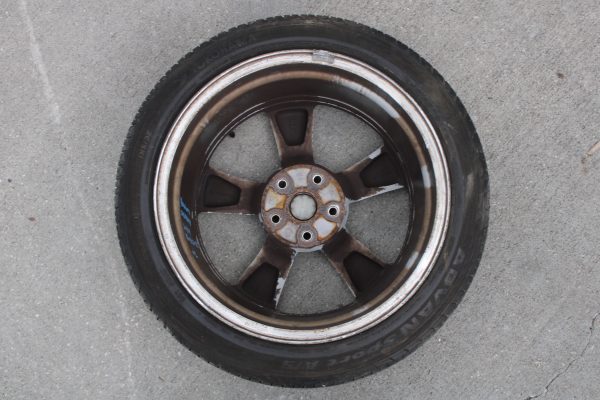 2008-2014 SUBARU WRX STI 5 SPOKE WHEEL OEM 18x8.5+55 5x114 W/ TIRE 245/40/18 - Image 7