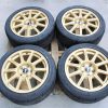 2005-2007 SUBARU WRX STI GOLD BBS FORGED RIMS WHEELS & TIRES 33K MILE 17X8 5X114 - Image 2