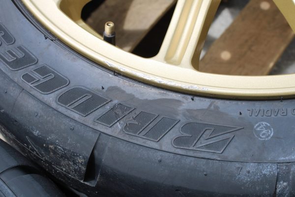 2005-2007 SUBARU WRX STI GOLD BBS FORGED RIMS WHEELS & TIRES 33K MILE 17X8 5X114 - Image 9