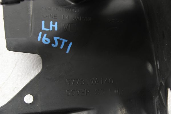 2015-2020 SUBARU WRX & STI REAR LH DRIVER SIDE BUMPER BRACKET SPLASH SHIELD - Image 6