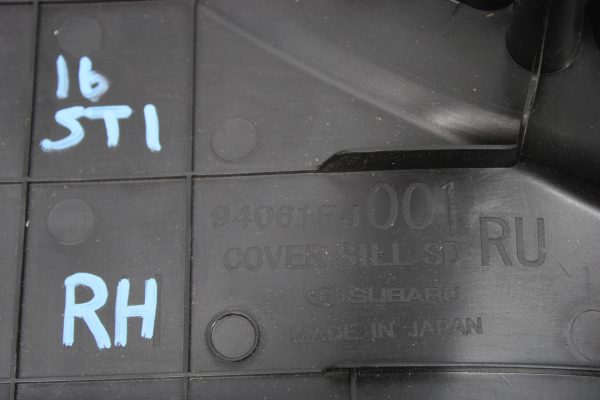 2015-2020 SUBARU WRX & STI REAR DOOR SILL TRIM COVER SET LH/RH OEM - Image 6