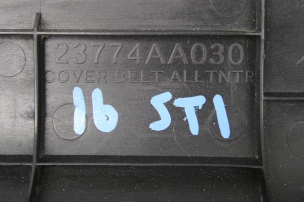 2008-2020 SUBARU WRX STI ALTERNATOR BELT COVER OEM 23774AA030 - Image 6