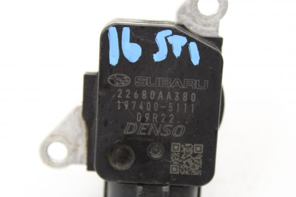 2008-2021 SUBARU WRX STI MASS AIR FLOW MAF SENSOR DENSO 24K MILES OEM 22680AA380 - Image 4