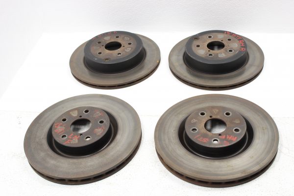 2008-2017 SUBARU WRX STI FRONT AND REAR BREMBO BRAKE ROTORS 5×114 SET