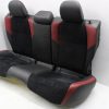 2015-2020 SUBARU WRX STI REAR SEATS UPPER & LOWER ALCANTARA/LEATHER BLACK & RED - Image 2