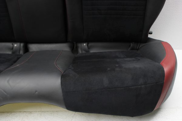 2015-2020 SUBARU WRX STI REAR SEATS UPPER & LOWER ALCANTARA/LEATHER BLACK & RED - Image 4