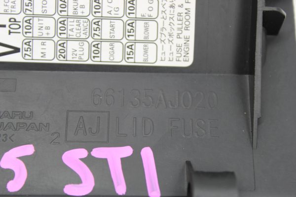 2015-2020 SUBARU WRX & STI INTERIOR LOWER DASH FUSE BOX COVER DOOR PANEL - Image 5