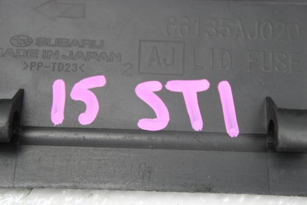 2015-2020 SUBARU WRX & STI INTERIOR LOWER DASH FUSE BOX COVER DOOR PANEL - Image 6