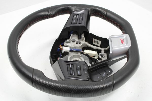 2015-2020 SUBARU WRX & STI STEERING WHEEL ASSEMBLY RED STITCHED OEM - Image 2