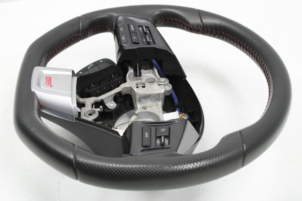 2015-2020 SUBARU WRX & STI STEERING WHEEL ASSEMBLY RED STITCHED OEM - Image 4