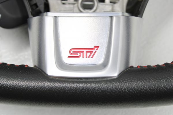 2015-2020 SUBARU WRX & STI STEERING WHEEL ASSEMBLY RED STITCHED OEM - Image 8