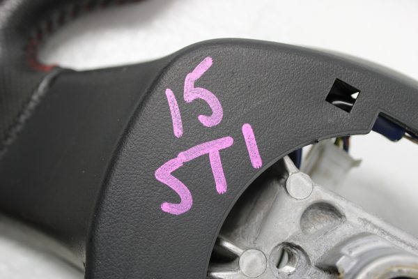 2015-2020 SUBARU WRX & STI STEERING WHEEL ASSEMBLY RED STITCHED OEM - Image 12