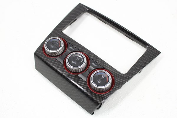 2015-2017 SUBARU WRX STI CARBON FIBER CLIMATE CONTROL RADIO BEZEL TRIM OEM