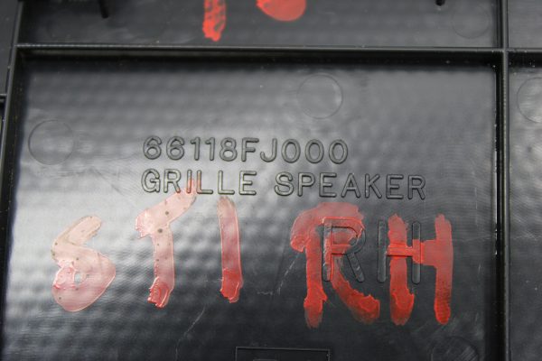 2015-2020 SUBARU WRX & STI RH GRILLE SPEAKER DASH  PASSENGER SIDE 66118FJ000 - Image 5