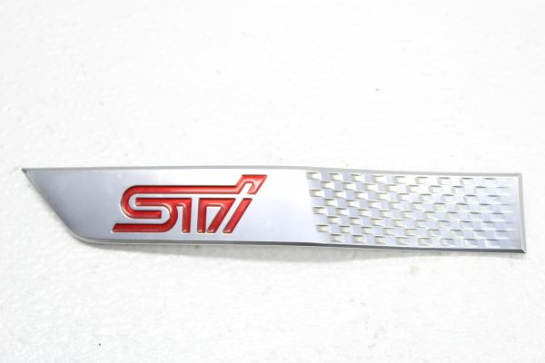 2015-2020 SUBARU WRX STI FENDER GARNISH TRIM EMBLEM LH DRIVER SIDE OEM 91123VA010