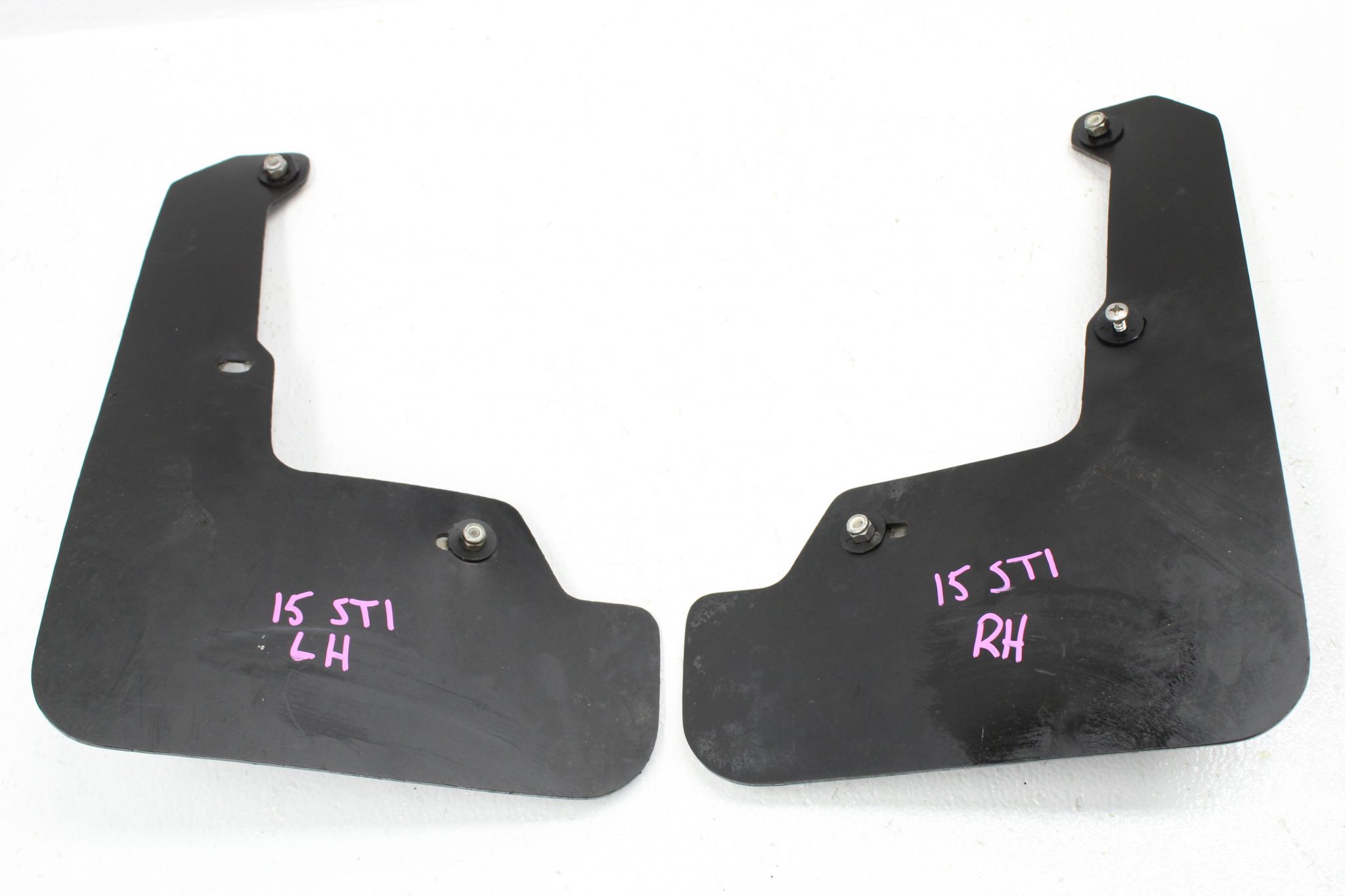 2015-2020 SUBARU WRX & STI RALLY ARMOR REAR MUD FLAPS LH/RH SET BLACK ...