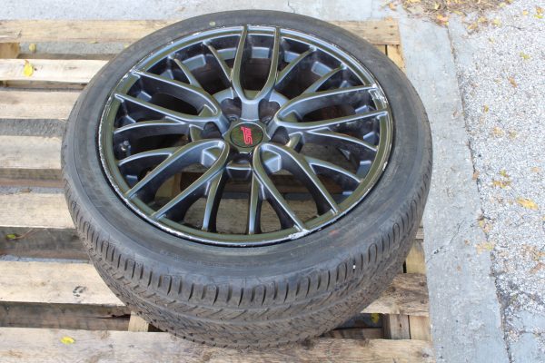 2015-2017 SUBARU WRX STI OEM ENKEI WHEEL RIM & TIRE 5x114 18x8.5 +55 245/40/18 - Image 2