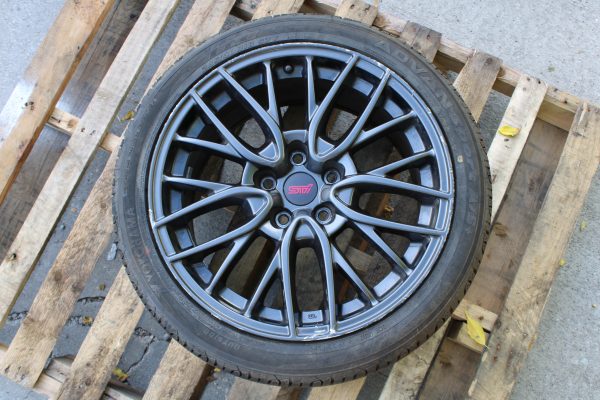 2015-2017 SUBARU WRX STI OEM ENKEI WHEEL RIM & TIRE 5x114 18x8.5 +55 245/40/18 - Image 3