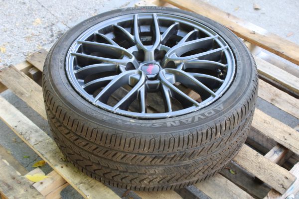 2015-2017 SUBARU WRX STI OEM ENKEI WHEEL RIM & TIRE 5x114 18x8.5 +55 245/40/18 - Image 4